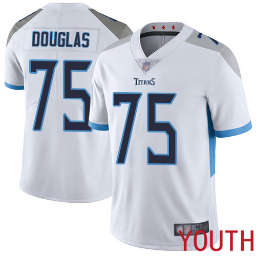 Tennessee Titans Limited White Youth Jamil Douglas Road Jersey NFL Football 75 Vapor Untouchable
